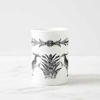 Black Birds & Reeds Bone China Mug
