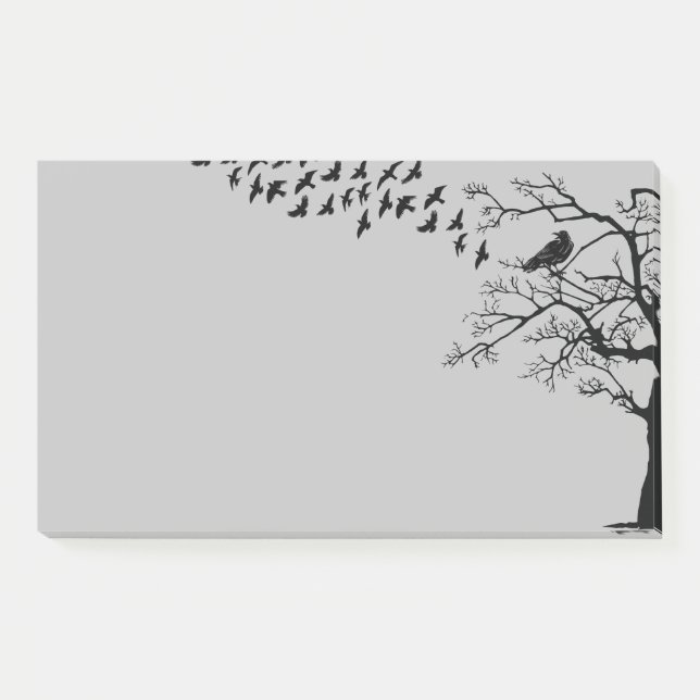 Black Birds The Ravens Sticky Notes (Front)