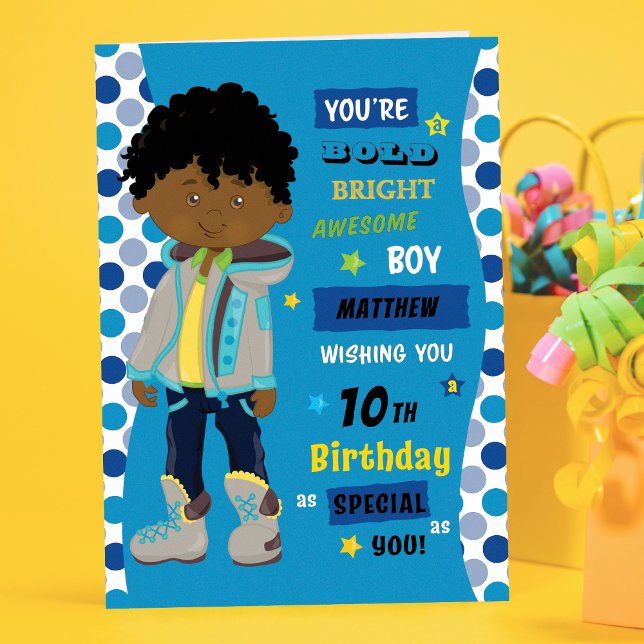 Black Birthday Boy Card (Creator Uploaded)