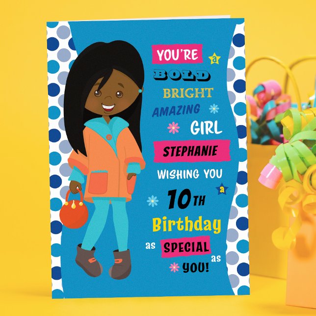 Black Birthday Girl Card (Creator Uploaded)