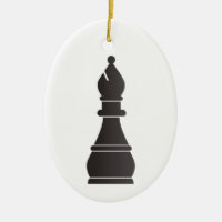 Black bishop chess piece