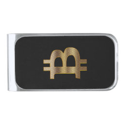 Black Bitcoin Money Clip