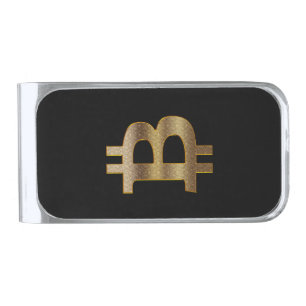 Black Bitcoin Money Clip