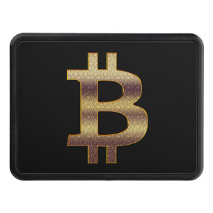 Black Bitcoin Recoleta Hitch Cover