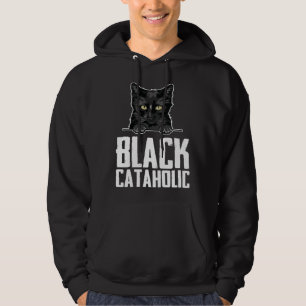 Black  Black cat  Black mom Hoodie