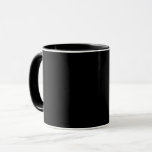 Black-black, Simply Elegant Mug at Zazzle