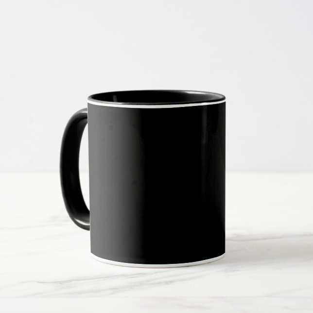 Black-black, simply elegant mug (Front Left)