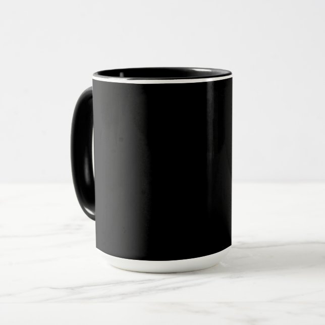 Black-black, simply elegant mug (Front Left)