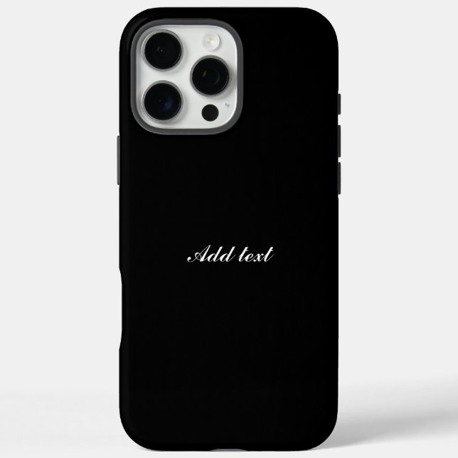 Black-black, simply elegant template, Case-Mate iPhone case (Back)