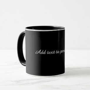 Black-black, simply elegant, TEMPLATE Mug