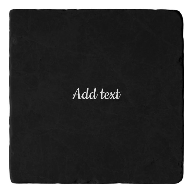 Black-black, simply elegant template, trivet (Front)