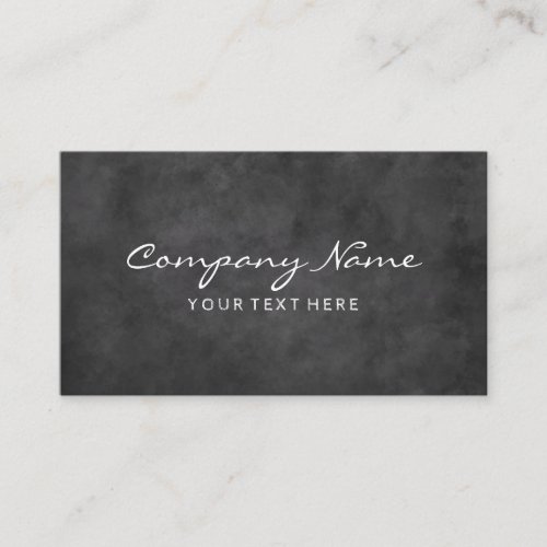 Black blackboard chalkboard business card template