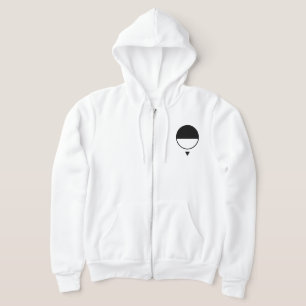 Black & Blank Circle Hoodie