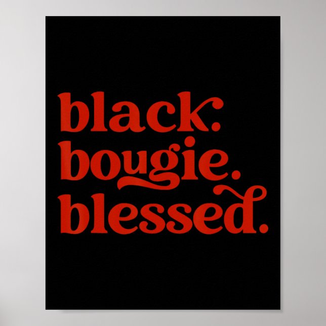 Black Blessed Black History Black Pride Black Mela Poster (Front)