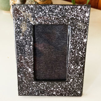 Black Bling Selfie Frame Pattern for 2x3 Photo 