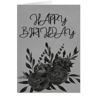 Black Blooms Cards