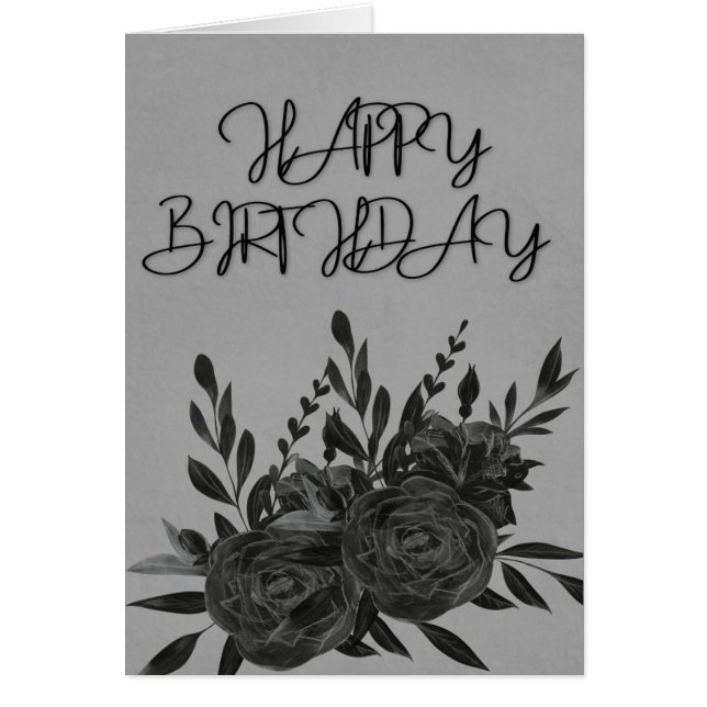 Black Blooms Cards (Front)