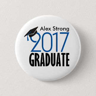 Black & Blue 2017 Graduate Pinback Button