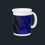 Black Blue Abstract Pitcher<br><div class="desc">Pitcher</div>