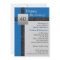 Black, Blue, and Gray 40th Birthday Invitation