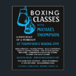 Black & Blue Boxing Gloves, Boxing Class Advert Flyer<br><div class="desc">Black & Blue Boxing Gloves, Boxing Class Advert Flyers By The Business Card Store.</div>