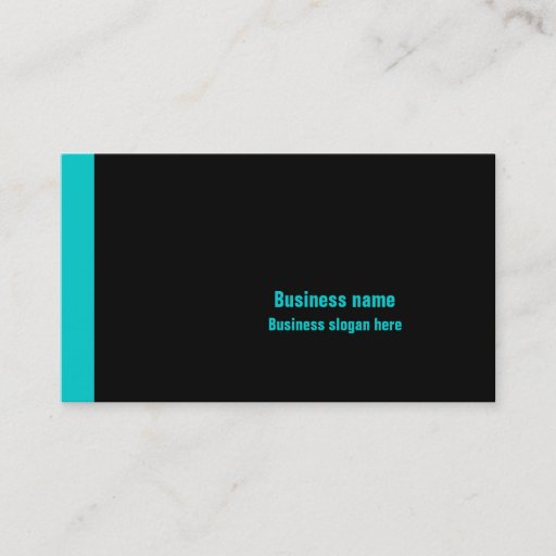 Customizable Black &amp; Blue Business Card