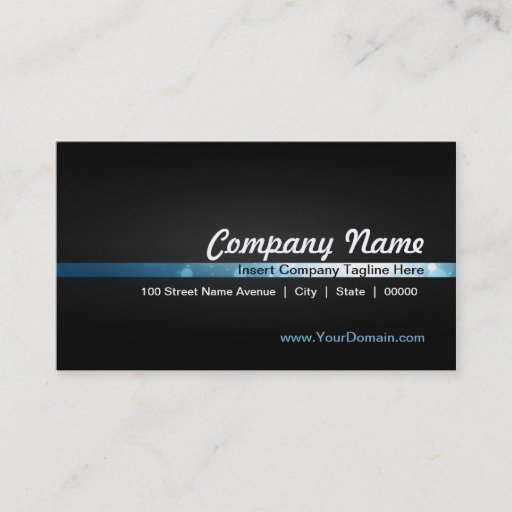Customizable Black, Blue, Carbon Fiber Custom Business Cards
