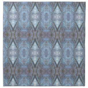 Black Blue Geometric Cross Diamonds Pattern Cloth Napkin