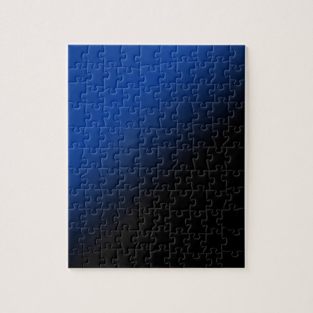Black & Blue Gradient Jigsaw Puzzle (Vertical)