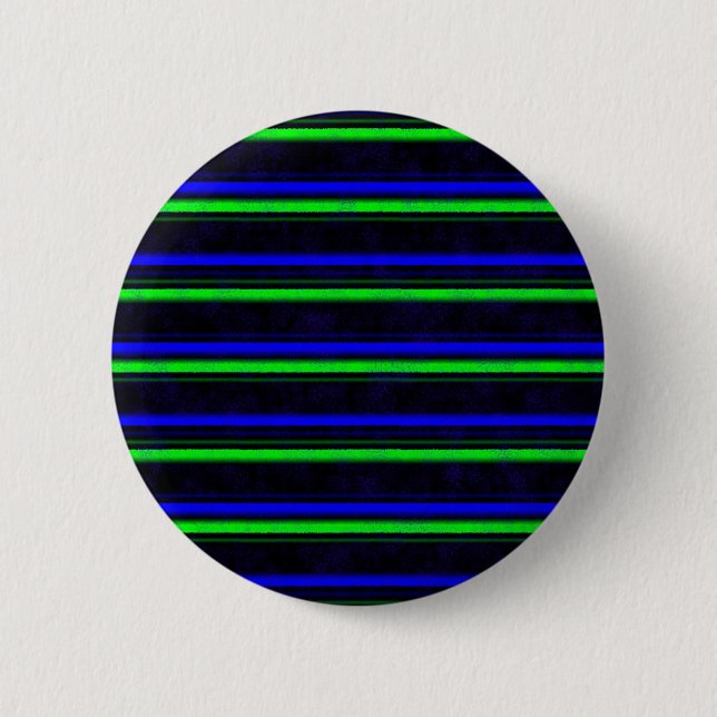 Black Blue Green Stripes Button (Front)