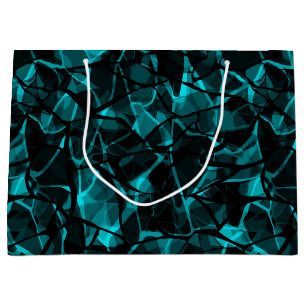 Black blue large gift bag