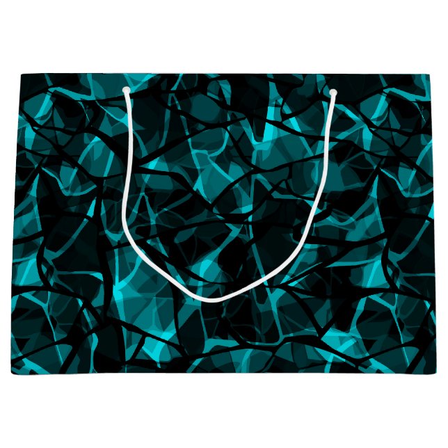 Black blue large gift bag (Front)