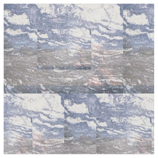 Black & Blue Marble Cotton Fabric