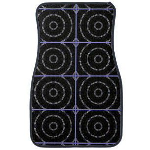 Black Blue n Silver Car Floor Mats