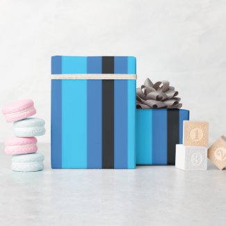 Black Blue Striped Pattern