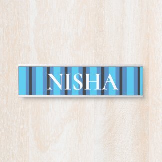 Black Blue Stripes Name