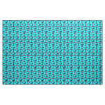 black/blue swimming mermaids pattern fabric