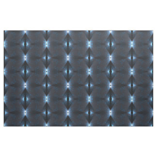 Black Blue White Abstract Geometric Pattern Fabric