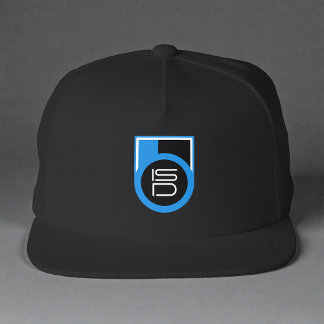 Black Blue White Streetwear ISD  Snap Back Hat