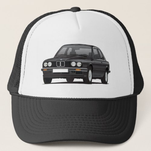 Black BMW 3 series E30 Trucker Hat