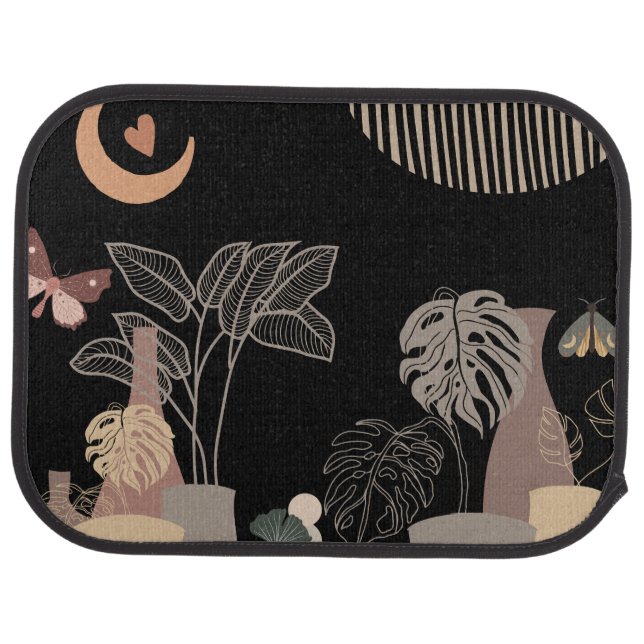 Black boho car mat (Rear)