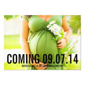 Black Bold | Custom Text Pregnancy Announcement