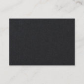 Black Bold Grey Font Minimalist Modern Elegant Business Card (Back)