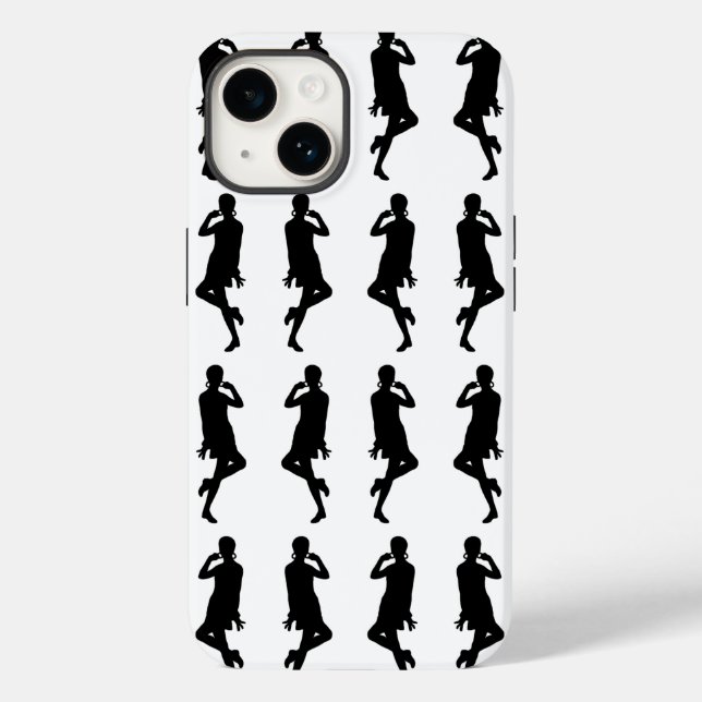 Black Bold Mod GoGo Girls Case-Mate iPhone Case (Back)