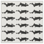 Black Bold Mod GoGo Girls Fabric