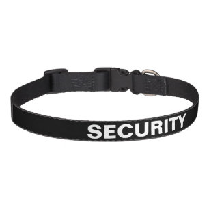 Black Bold Text Pet Collar
