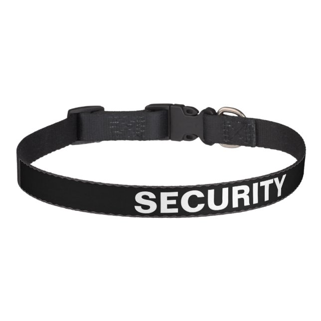 Black Bold Text Pet Collar (Front)