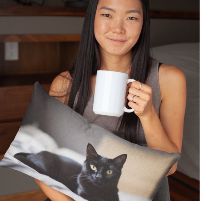 Black Bombay Cat Companion Accent Pillow (Creator Uploaded)