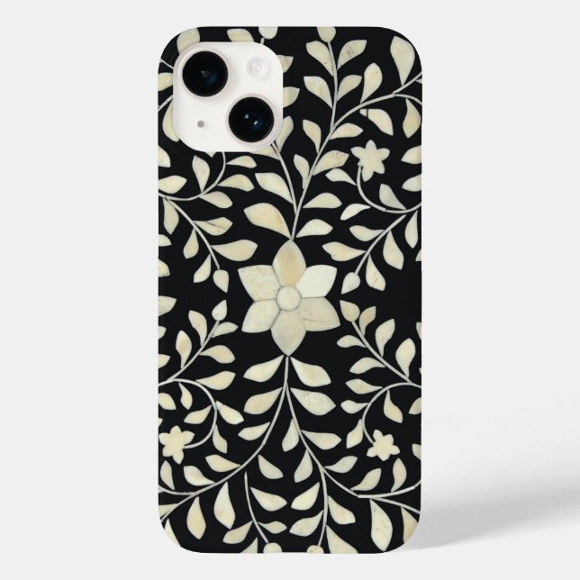 Black Bone Inlay Phone Case (Back)