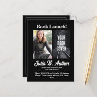 Black Book Launch Invitation – Add Book Cover